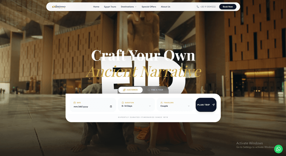 Tour Operator Platform – Optimo Tours